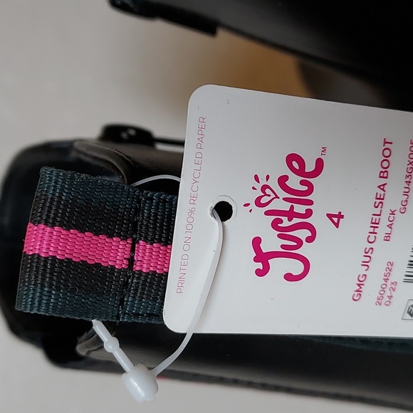 Girls Justice Chelsea Lug Bottom Boot - Picture 9 of 13